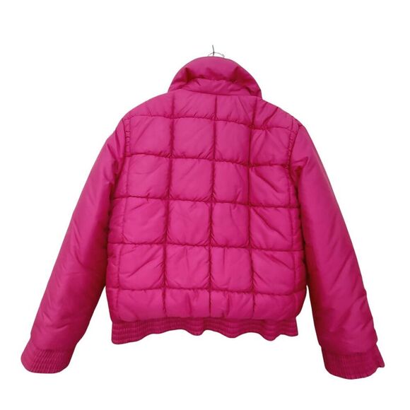 Vintage Fera Puffer Jacket Womens 10 Hot Pink Full Zip Insulated Winter Outdoor - Picture 2 of 12